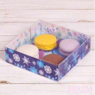 Коробка для кондитерских изделий , 12*12*3,5 см. Коробка для кондитерских изделий , 12*12*3,5 см.
