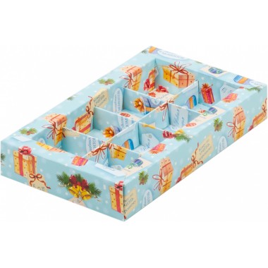 Коробка для 8 конфет 190*110*30 мм "Кому-то очень хорошему" с вклеенным окном.