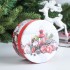 Коробочка новогодняя круглая 10*5,5 см.