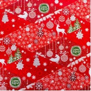 Бумага упаковочная глянцевая «Северные олени», 70 × 100 см