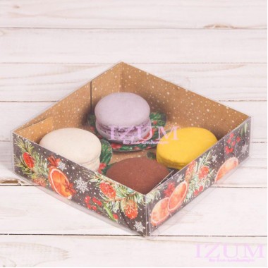 Коробка для кондитерских изделий "Вкусняшки", 12*12*3,5 см. Коробка для кондитерских изделий "Вкусняшки", 12*12*3,5 см.