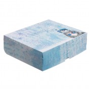 Коробочка для кондитерских изделий "Снежинки-это маленькие звёзды!", 17*20*6 см.