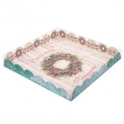 Коробочка с прозрачной крышкой для пряников "Сказочного Праздника", 21*21*3 см.