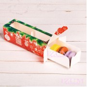 Коробочка для макарун "Подарочек", 18*5,5*5,5 см