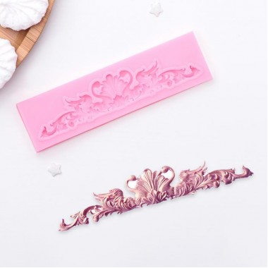 Молд силиконовый 13×3,5 см "Лепнина"