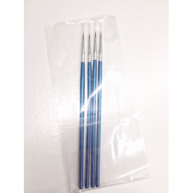 Кисть № 0, синтетика, круглая, d=1 мм, 1 шт.