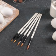 Набор кондитерских кисточек для декорирования «Топаз», 5 шт.