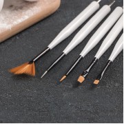 Набор кондитерских кисточек для декорирования «Алмаз», 5 шт, 4622390