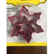 Набор вырубок СНЕЖИНКА, 3шт.