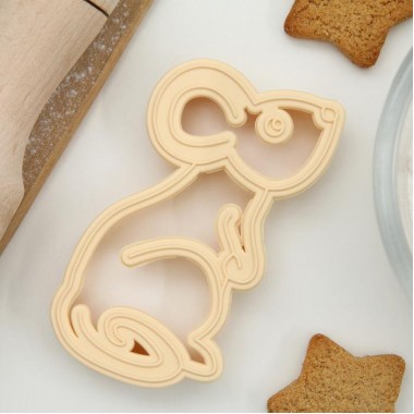 Форма для вырезки теста "Мышка"9,7*4,5 см