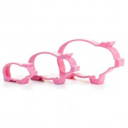 Набор для вырезки теста "Свинка", 3 формы 95*16*15 мм, 68*62,15 мм, 42*26*15 мм