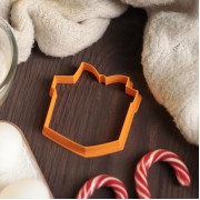 Форма для вырезания печенья 9 см "Подарок" 8*8,2см