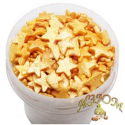 Посыпка кондитерская "Звёзды золотые " яркие, 50 г.