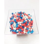 Сахарная посыпка "Звёзды" бело-красно-синие, 50 г.