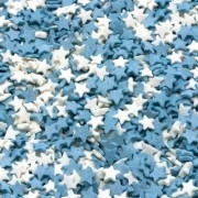 Сахарная посыпка "Звёзды" бело-голубые, 50 г.
